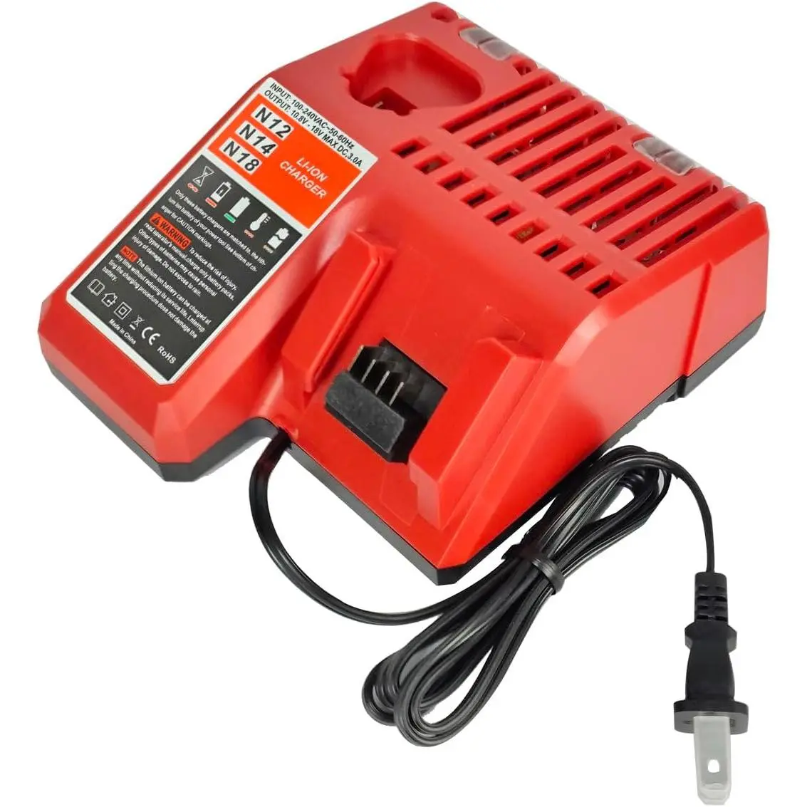 12-18V 48-11-2402 48-11-2401 Charger For Milwaukee Battery M-12 M-18 48-11-2460 12-18V 48-11-2402 48-11-2401 Charger For Milwaukee Battery M-12 M-18 48-11-2460