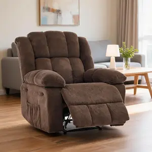 Extra Wide PU Leather Recliner – 150° Manual Recline – Oversized Comfort – Perfect for Living Room Relaxation, Bedroom Lounging, or Elderly Care – Ergonomic Lounge Chair