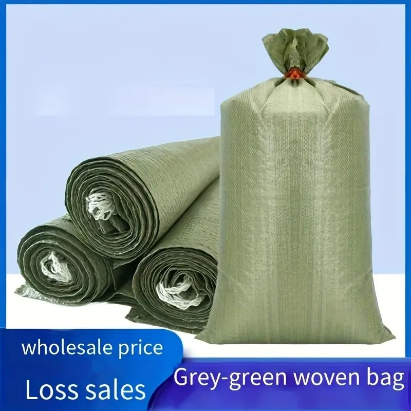 Durable PP Woven Bags for Moving & Storage, Reusable Garden Sturdy Trash Bags, Thick Plastic Braid Bags for Packing, Ideal for Shipping & Home Use