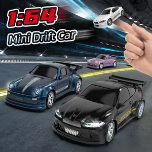 1:64 Remote Control Drift Car, 1 Count 2.4G Mini RC Stunt Car, High Speed Racing Car Toy, Indoor & Outdoor Entertainment Parent-child Interactive Party Racing Game