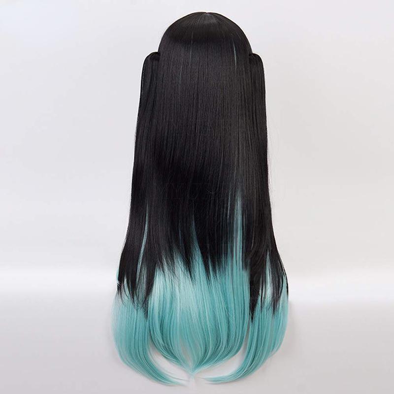 Anime Tokitou Muichirou Cosplay Wig Muichiro Tokito Wig Heat Resistant Synthetic Hair Wigs