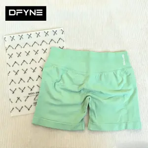 dfyne branded new product, hot-selling in Europe and America, seamless knitted yoga shorts for sports and outdoor fitness