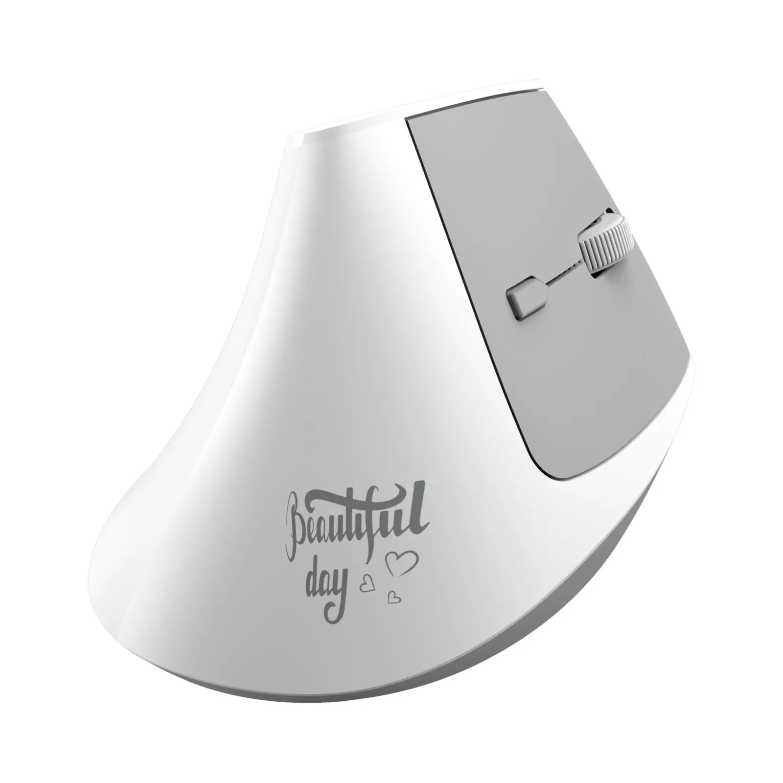 Ajazz I300 Wireless Ergonomic Mouse Dual-mode 2.4G + Bluetooth Gaming Optical Sensor DPI 1600 Vertical Office Mouse Painless for Long Hours Usage Office Essential Lightweight 84g Mouse Ergonomics Suitable for Office Self-media Editing