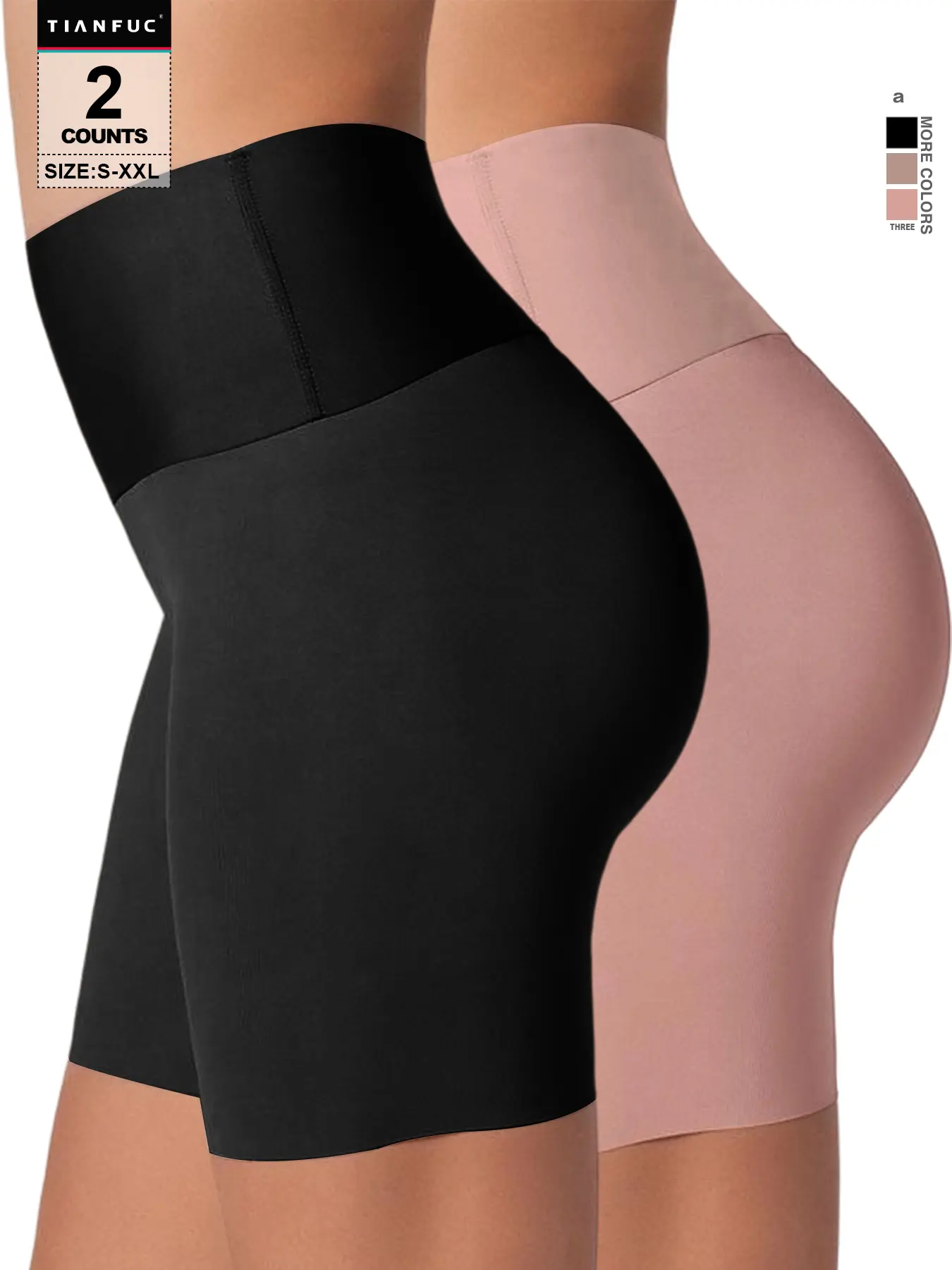 Stay-In-Place Seamless Shapewear Shorts - Soft Fabric Ruched Design for Comfortable Body Shaping Compression & Anti-Slip Grip Technology
