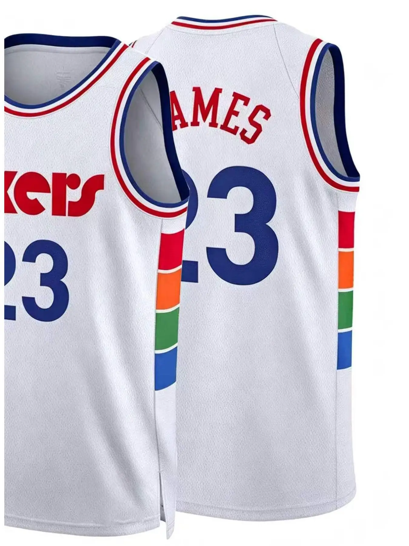 2026 Year 23 Number Basketball Jersey, American Basketball Sports Top, Spring Summer Training Matchwear, University Campus Team Uniform