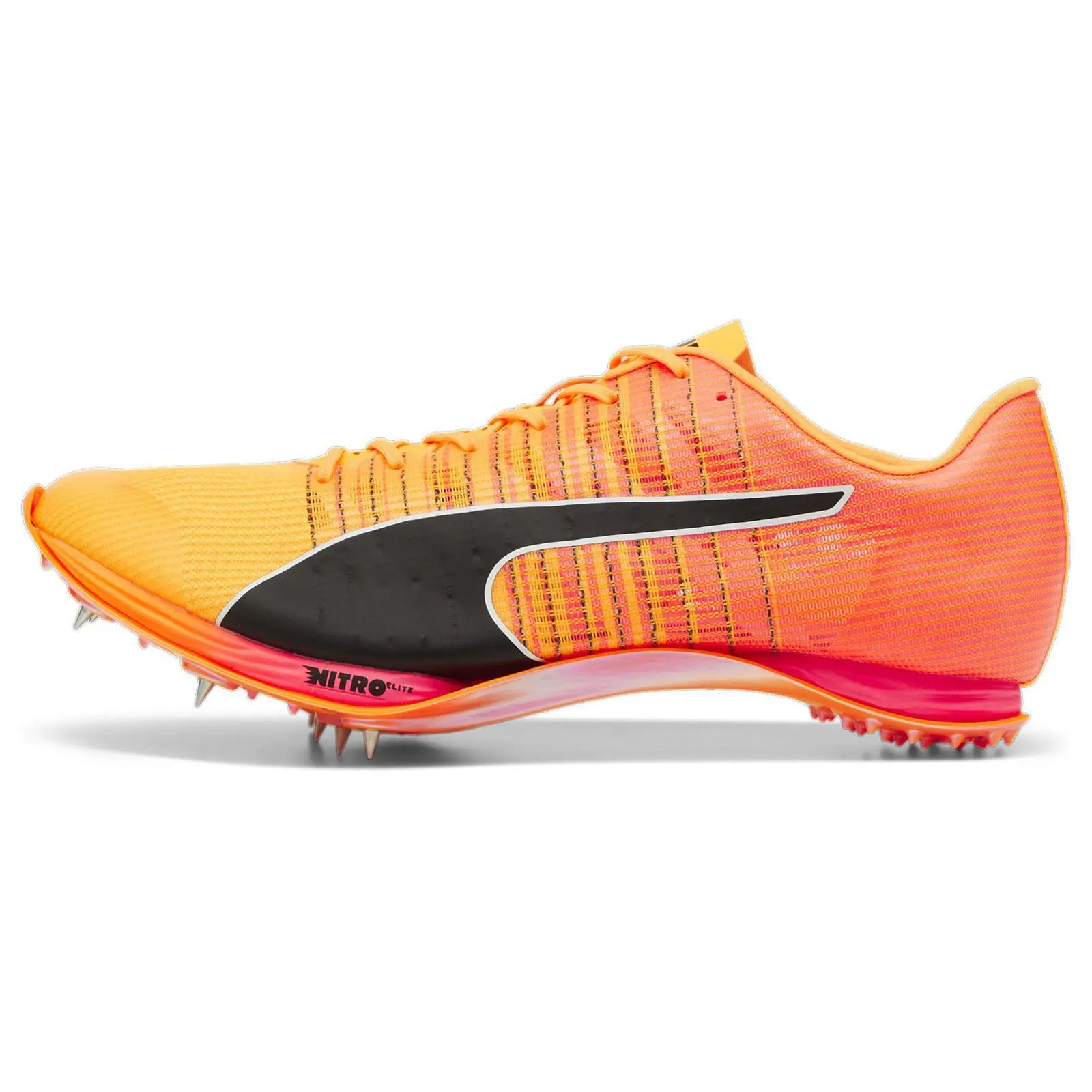 PUMA EvoSpeed 400 Nitro 2 Thick Sole Sprint Spikes Non-Slip Breathable Functional Running Shoes 380003-01