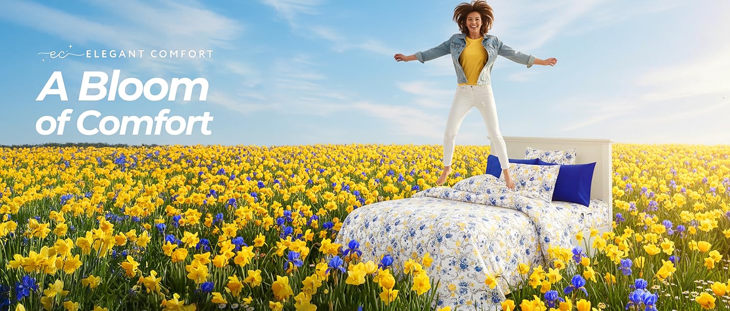 All Season Comforter and Year Round Medium Weight Super Soft Down Alternative Reversible 3-Piece Comforter Set, Full/Queen, Orange/Chocolate