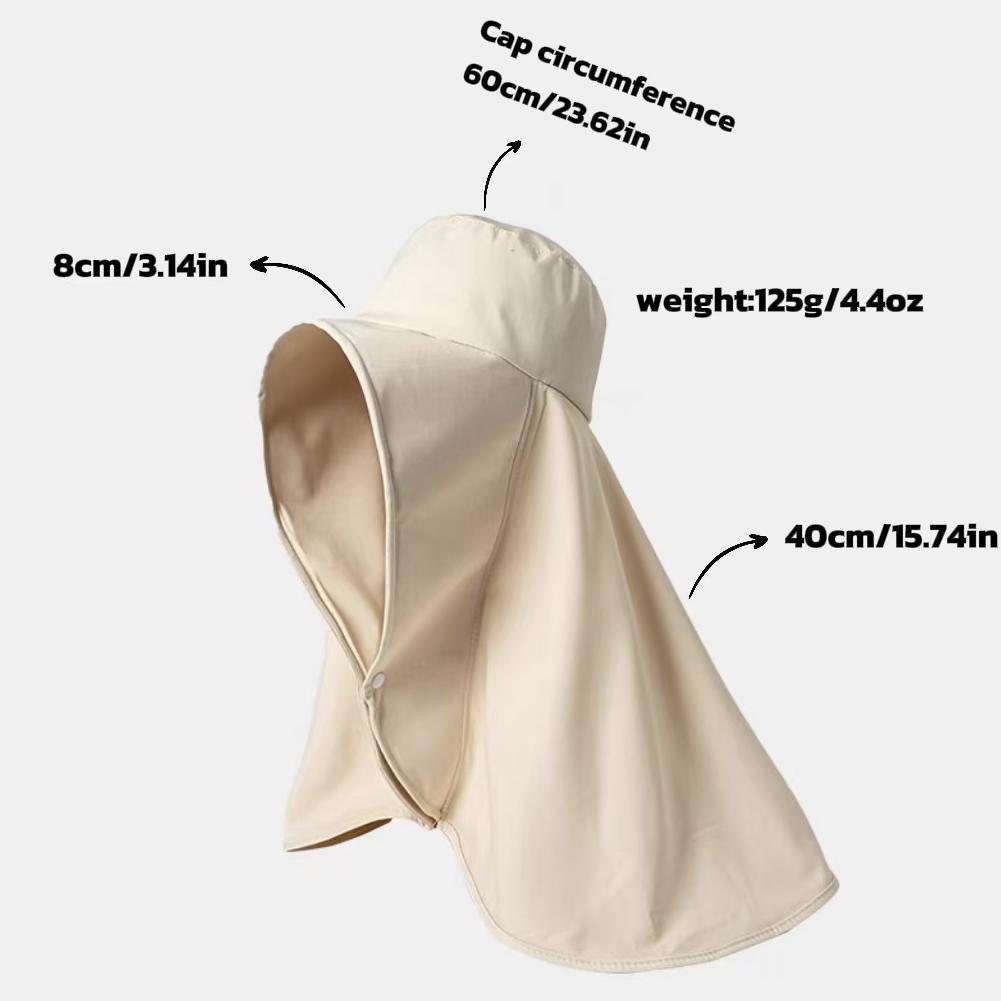 [Mother's Day Gifts]Summer Outdoor UV Protection Sun Hat for Women, Neck Flap Beach Cap, Lightweight & Breathable Wide Brim Design