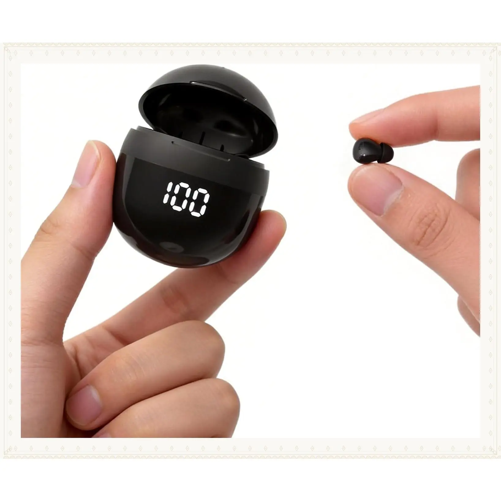 Invisible Mini Bluetooth Earbuds - Smallest Discreet Wireless Headphones for Work and Sleep, Hidden Low Profile Earphones for Small Ear CanalsGift