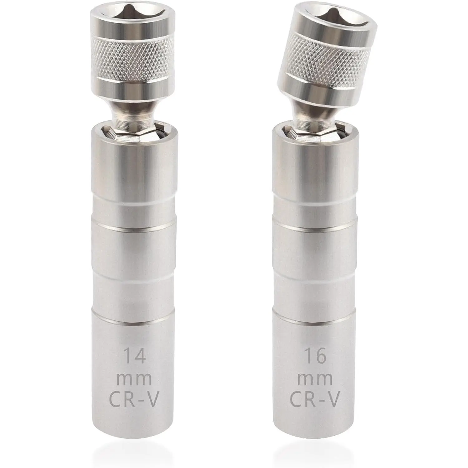 16mm&14mm Spark Plug Socket,Thin Wall 12 Points 3/8" Drive Spark Plug  Compatible with    ,CRV Steel  Spark Plug Socket Set  Tools (14mm+16mm)