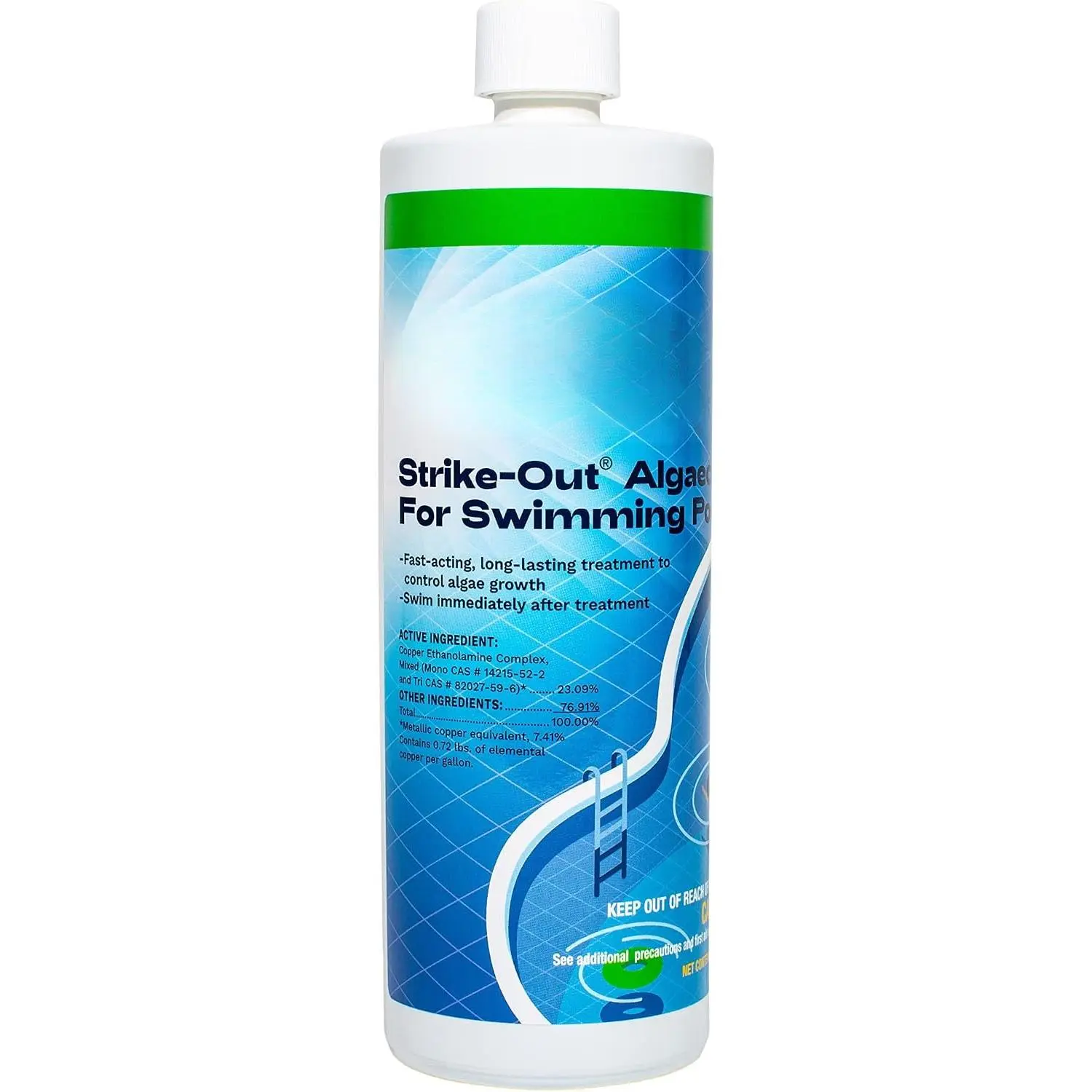 Pool &  Products 71114 1-Quart Strike Out Algaecide