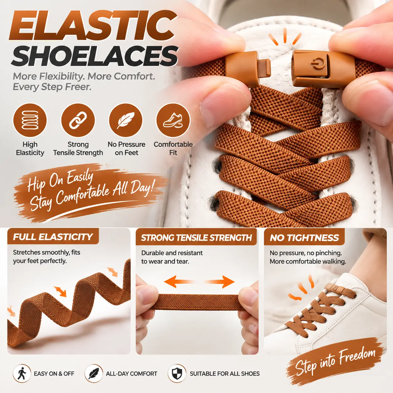 Unisex Adjustable No-Tie Stretchy Cotton Elastic Athleisure Shoelaces Set - 39.4in, Metal Lock Hold, Simple Adjustable Buckle, Customizable Length, Lightweight One Size, Travel-Ready, Sports Shoe Accessory, Elastic Laces for Sneakers-YY2