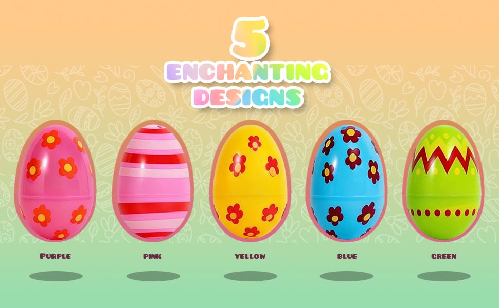 Giant 3 Inch Plastic Easter Eggs Bulk 30 Pack - Jumbo Fillable Easter Eggs for Egg Hunt Prizes, Easter Basket Stuffers, Candy Treats, Party Favors & Classroom Supplies