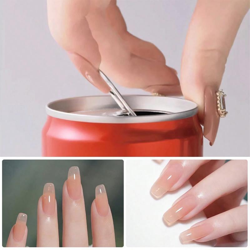 Professional Polygel Nail Extension Kit, 1 Set Extension Nail Gel Set for Beginners, Quick Extended Hard Clear Gel Nail Polish, Home DIY Extend Kit, Nail Supplies