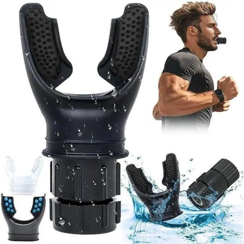 Portable Running Breathing Trainer Device, 1 Count Lung Breathing Trainer, Exercise Trainer with Resistance Adjustable, Easy to Clean and Use