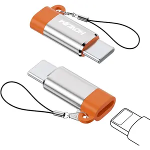 8-Pin to USB C Adapter 2 Pack,27W PD   480Mbps Data Transfer,Type C Charger Connector  for Phone 15/16/17 Pro Max Pad Pro Ga-laxy,Not for Headphones/OTG/Flash Drive/Pencil
