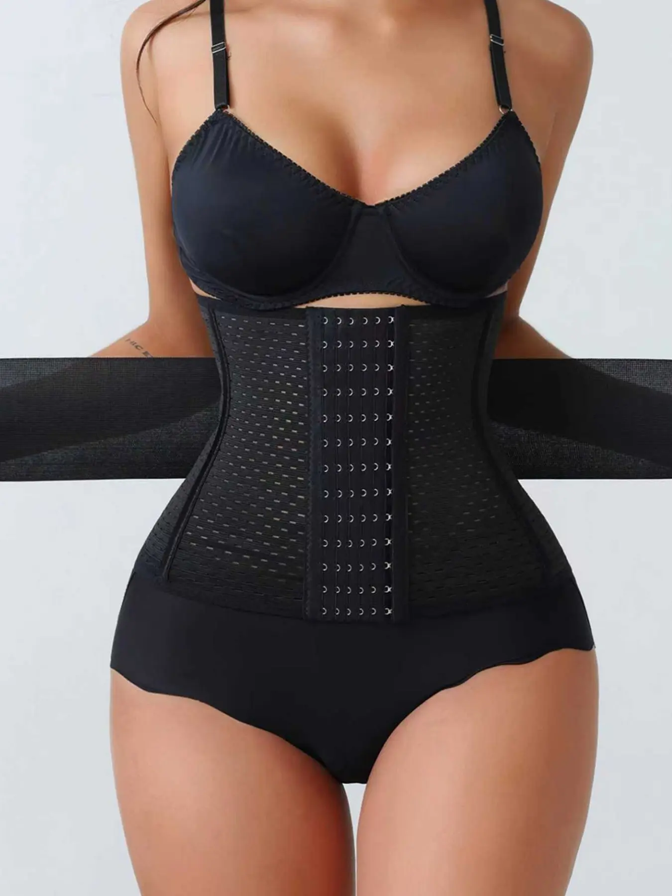 Double Layer Reinforced Waist Trainer, Adjustable Buckle Sports Fitness Belt, Body Shaping Tummy Control for Women, Exercise & Gym Use