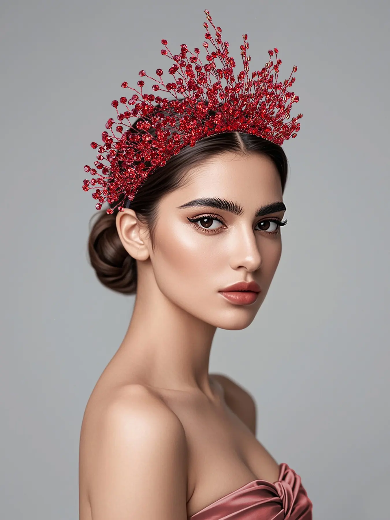 Luxurious Rhinestone Hairband, Elegant Wedding Bride Accessory, Bridal Headwear, Party Event Hairstyle Decoration, All-Season Fashionable Headpiece
