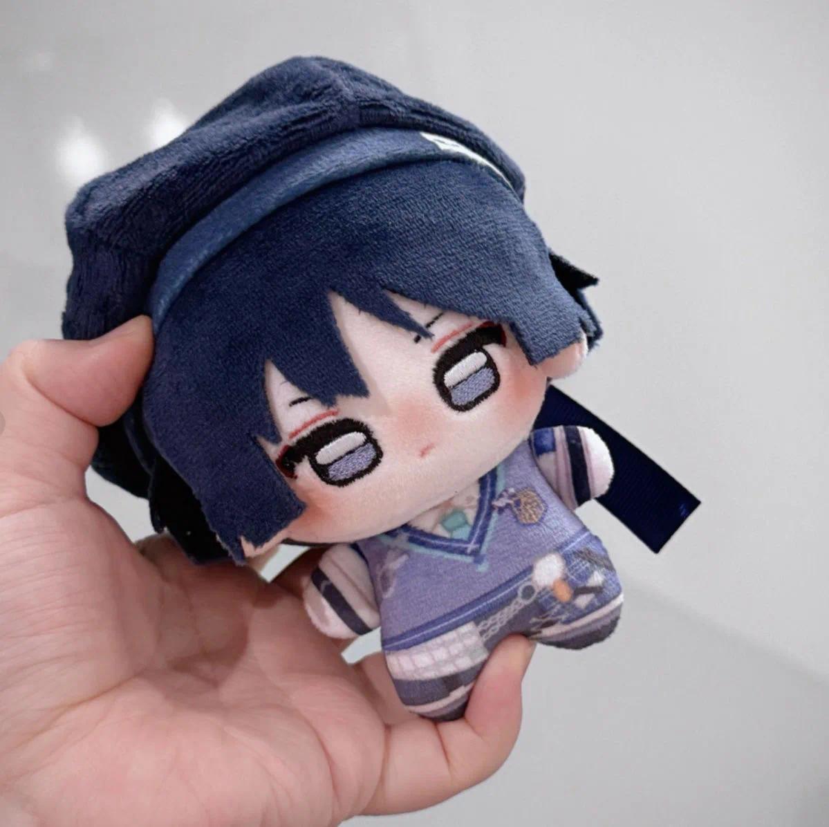 10cm Kawaii Genshin Impact Scaramouche Wanderer Starfish-Style Cotton Plush Toys Doll Cute Anime Keychain Pendant Gif Plushies