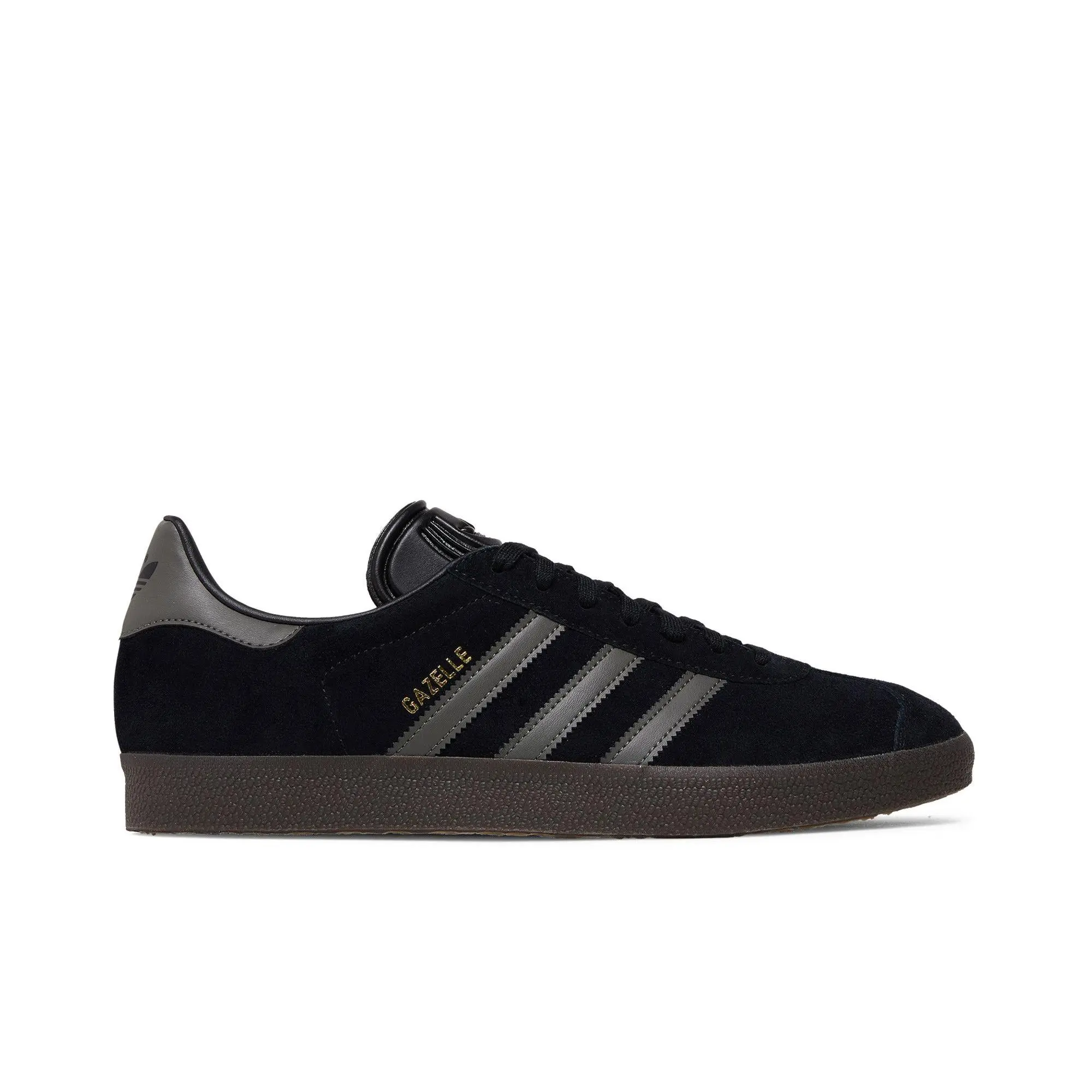adidas Gazelle 'Black Gold Metallic Gum' Unisex Core Black-Gold Metallic-Gum Casual Sports Walking Footwear, Skateboarding Shoe ID6105, Walking Shoes, Sports Shoes