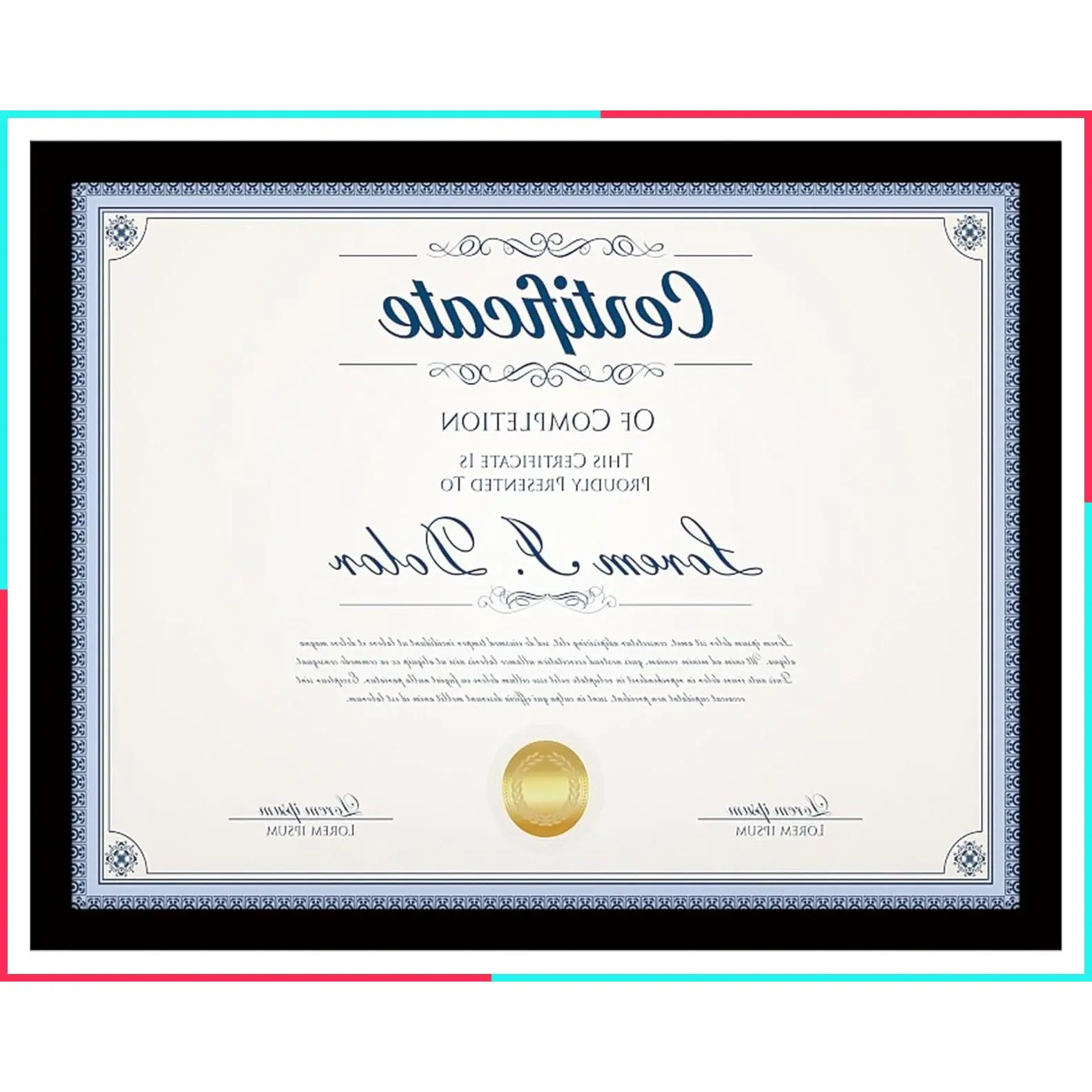 Black 8.5x11 Picture Frame (Set of 1) for Documents, Certificates, Awards, Diplomas - Wall Hanging or Tabletop Display
