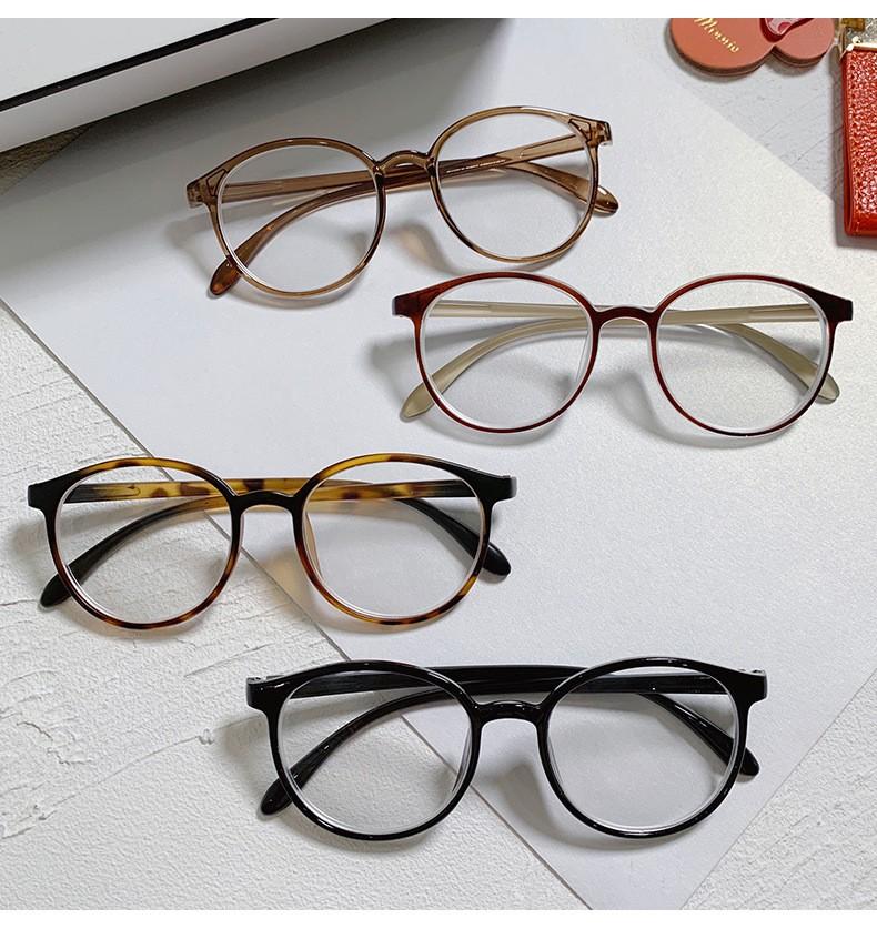 4-Pack Round Frame Anti-Blue Light Glasses for Men & Women, Lightweight Computer Eyewear, Blue Light Blocking Spectacles for Office Work, Gaming & Daily Screen Use