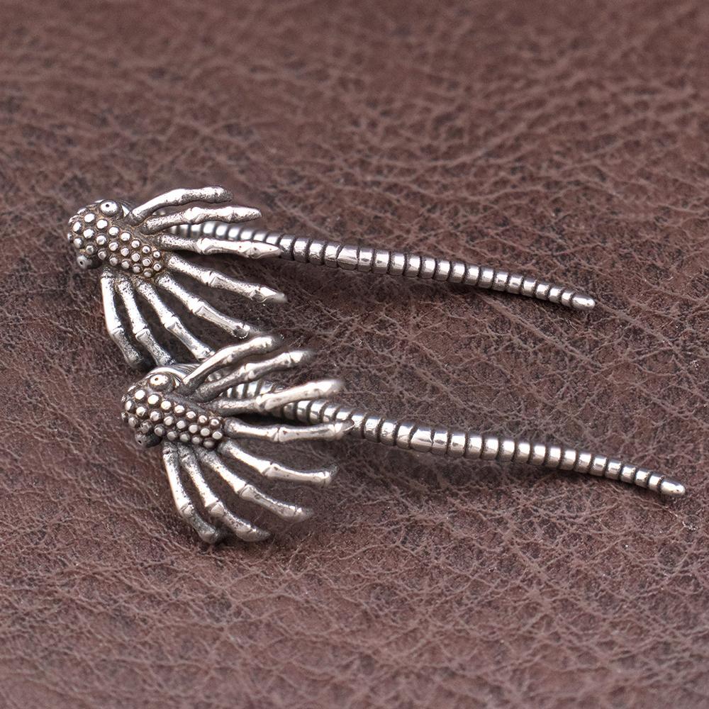 Retro Monster Spider Stud Earrings Punk Rock Style High Quality Stainless Steel Piercing Earring Fashion Charm Women Ear Jewelry