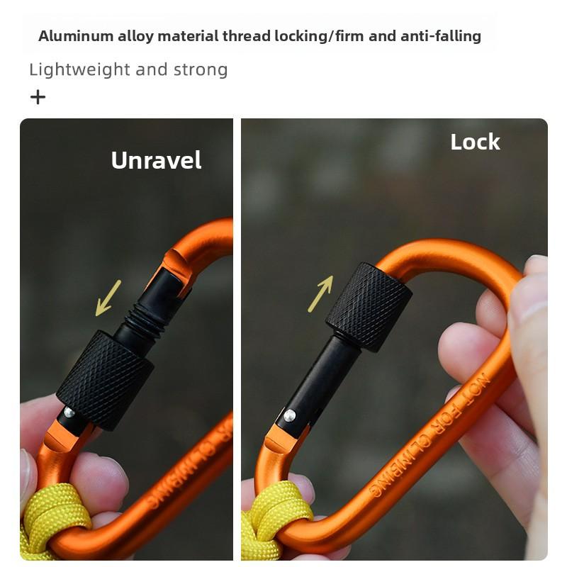 Umbrella rope woven outdoor water bottle buckle hook portable kettle lanyard multi-functional mountaineering backpack buckle