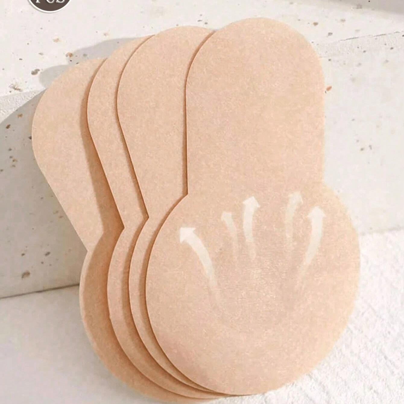 5 Pairs 8cm Disposable Breast Lift Tape, Seamless Push-Up Bra, Invisible Backless Bra, Anti-Slip Design, Ideal for Large Breasts