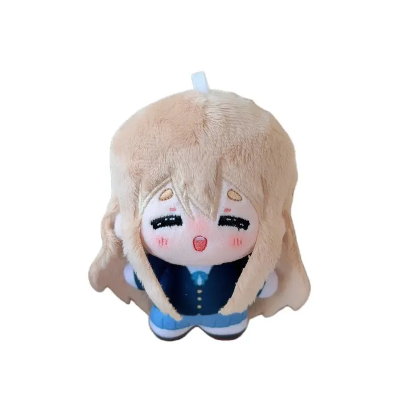 K-On! Full 5 Band Members Plush Keychain Set, Japanese School Uniform Chibi Nunu Body Cotton Doll Pendant, Classic Anime Backpack Charm Gift For KOn Fans