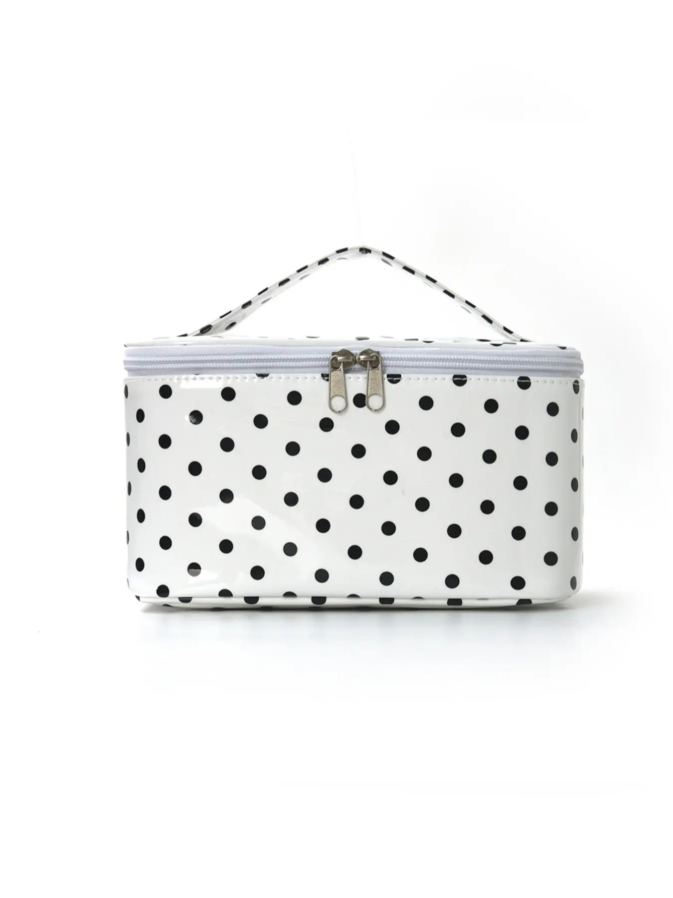 Polka Dot Makeup Bag, High Aesthetic Large Capacity Multi-Functional Storage Bag, Outdoor Travel Portable Handheld Organizer