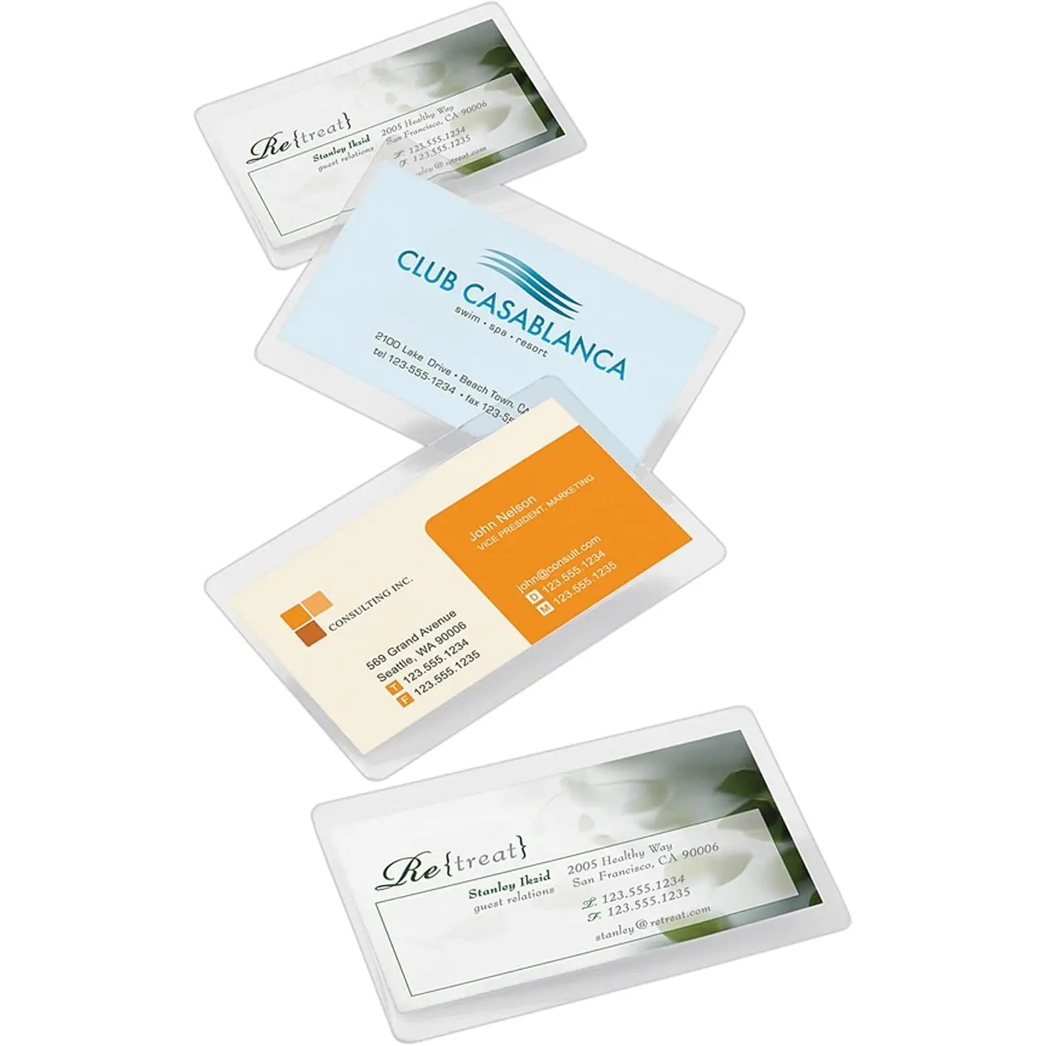 ® Brand Laminating Pouches, Business Card Size, 5 Mil, 2.56" x 3.75", Pack of 100