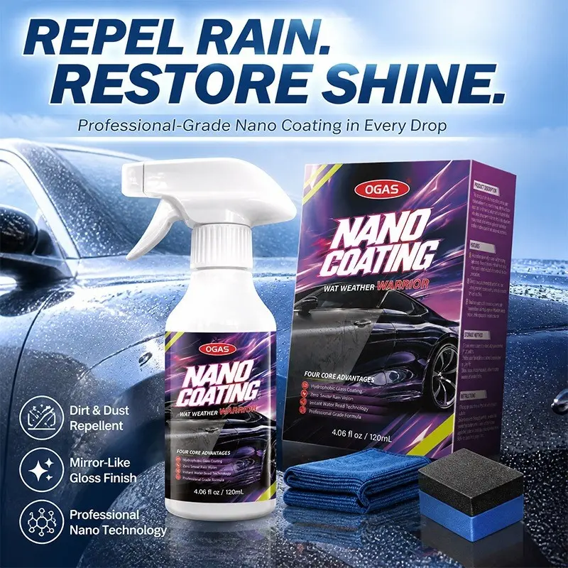 Nanocoating Spray for Car Body Protection, Hydrophobic Anti-Scratch Coating, Automotive Beauty Care, Easy Application, Durable Finish
