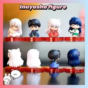 2026 hot item Q version Cute Inuyasha figure decoration blind box Sesshomaru Kagome model new sitting figure Gifts suitable for all ages