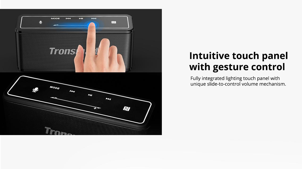 Original Tronsmart Mega Bluetooth Speaker 40W Portable Speaker with Touch Control Soundbar support Voice Assistant,NFC,MicroSD