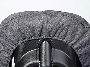 Winter Carseat Cover for Baby, Infant Car Seat Cover Compatible with Doona Car Seats, Zipper Access, Breathable, Rain, Snow and Wind Proof, Winter Baby Essentials Carrier Canopy, Dark Grey