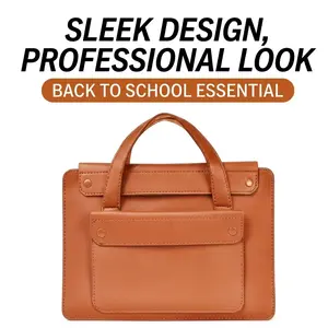 Gusseted Leather Laptop Backpack for 13-16 Inch Laptops, Multi-Pocket Design, Essential for School & Office Use, Work Laptop Bag, Laptop Bags