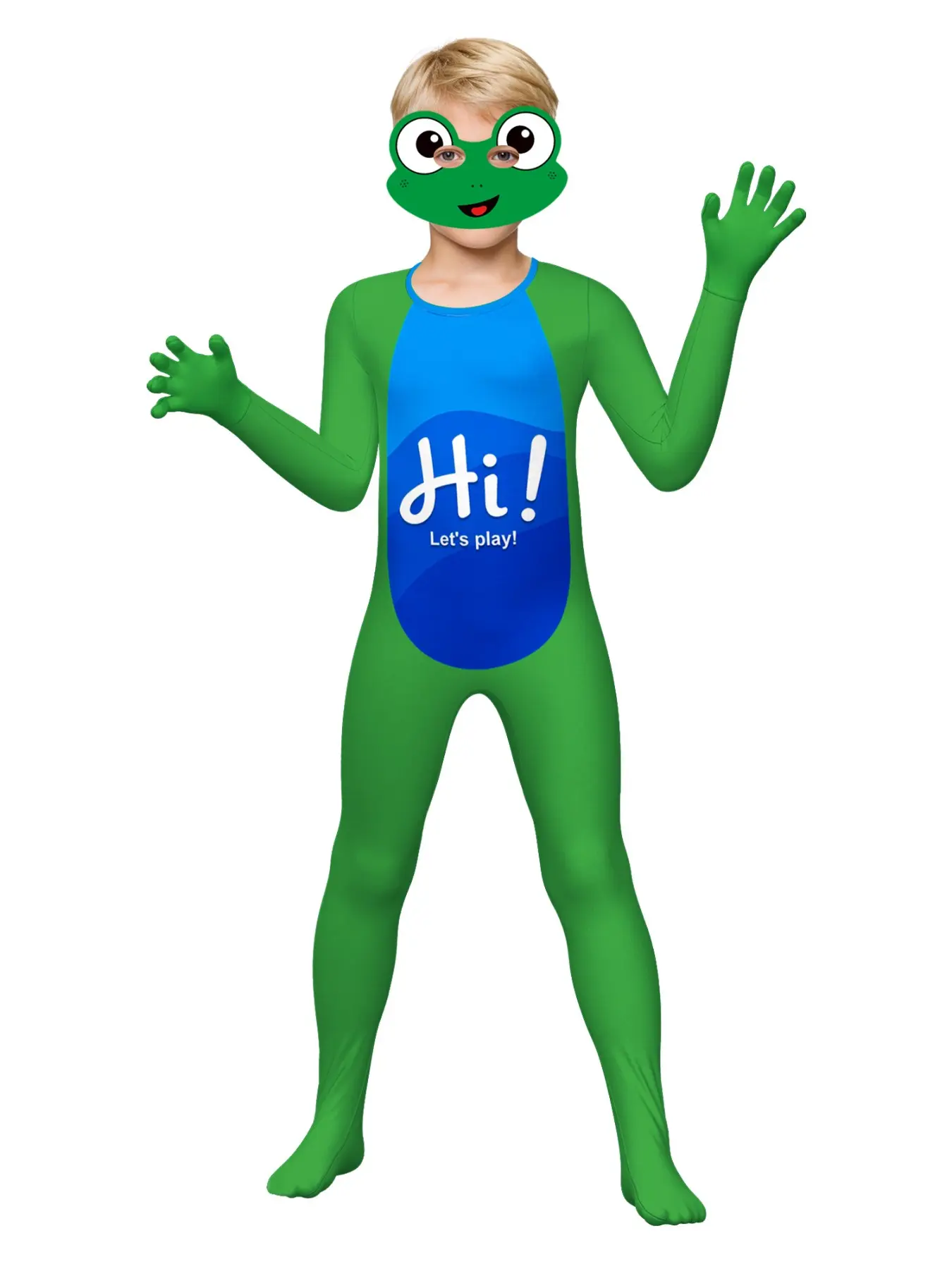 Toy Boy Costume Set, Adventure Role-Play with Mask, Slim-Fit Jumpsuit for All Seasons, Party Style, Boys' Favorite Playwear