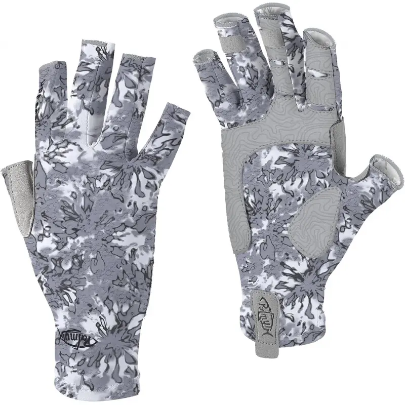 Palmyth UV Protection Fishing Fingerless Gloves UPF50+ Sun Gloves Men Women for Kayaking, Hiking, Paddling, Driving, Canoeing, Rowing