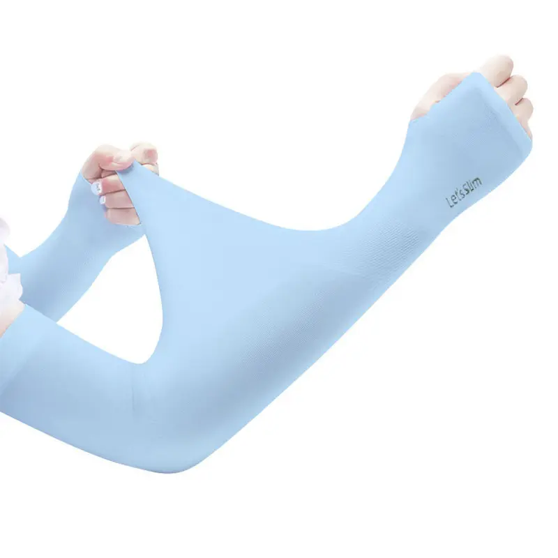 Men & Women's Quick-Drying Compression Arm Sleeves, UPF 50+ Cooling Sun Protection, Thumb Hole & Watch Hole for Sports, Protective Sports & Outdoor Accessories
