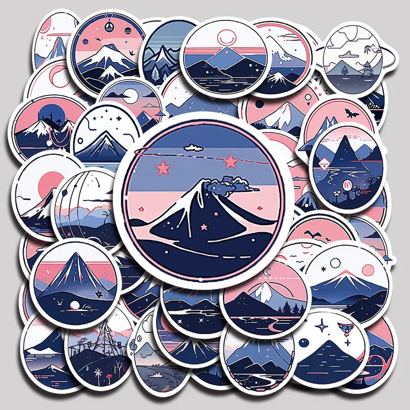 52PCS Planet Aesthetic Vinyl Stickers Pack for Laptop Water Bottle Phone Case Skateboard Journal Scrapbook DIY Decoration