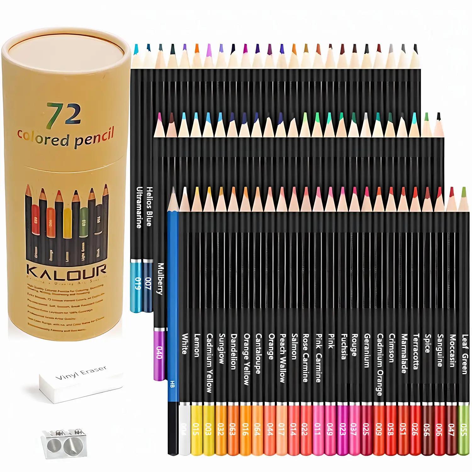 Colored Pencil Set, 50/72pcs/120pcs Soft Core Colored Pencil, Drawing Blending Shading Pencil, Colorful Marker Set, Art Supplies for Adults Beginners, Coloring Book Markers for Crafts, Creative Craft Kit, Colorful Precision Pens