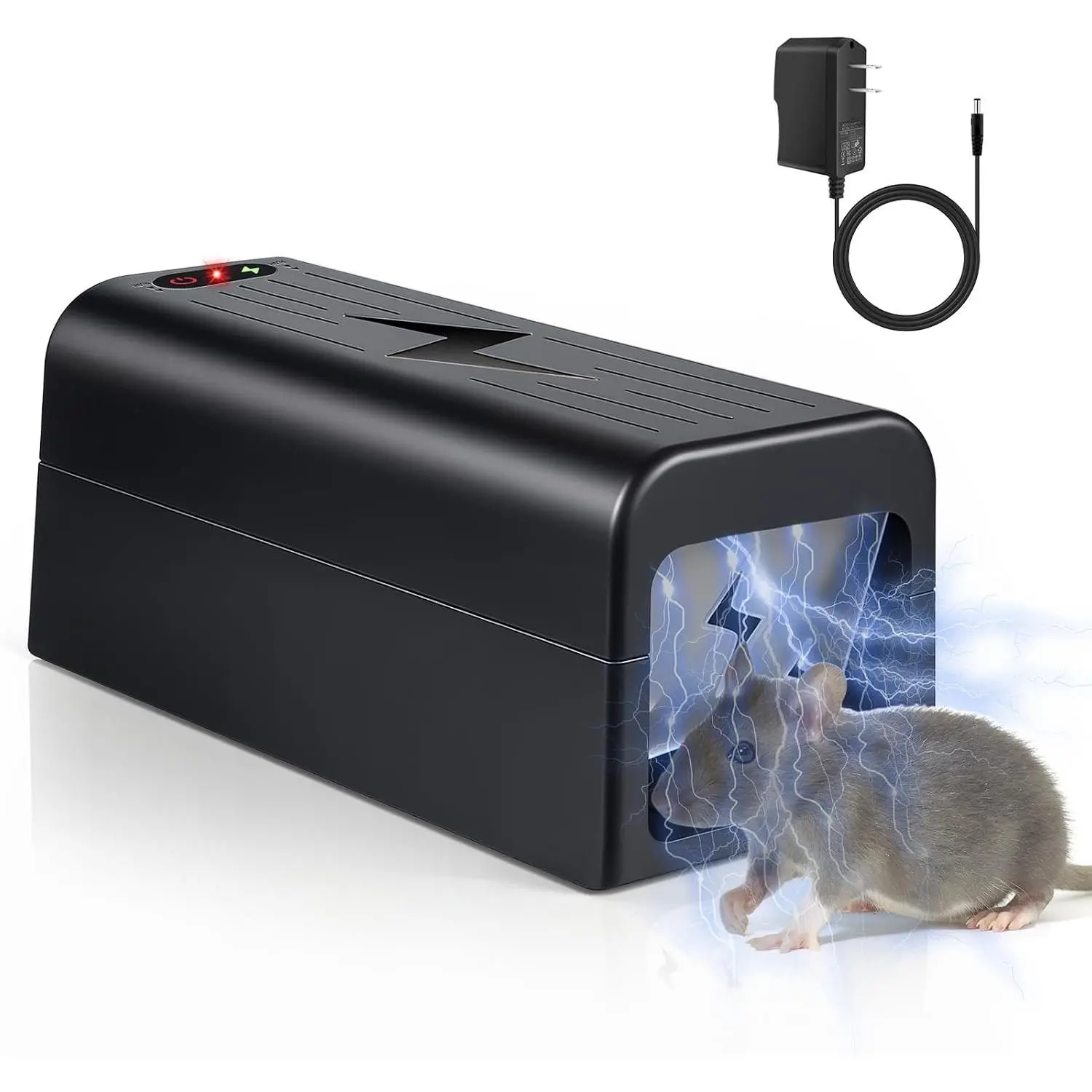 2026 Rat Trap Electric Mice Trap Electronic Mouse Traps Zapper with Powerful Voltage, Reusable & No-Touch Indoor Mouse Trap Electric Shock Rodent Trap for Home, Attic,Garage,Kitchen,Warehouse,1 Pack