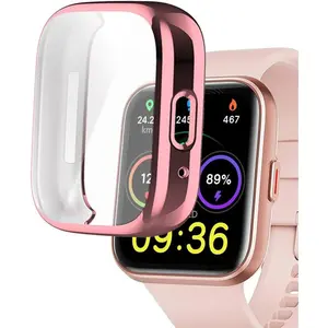Watch Cases compatible with ID208 PLUS 1.8" ENOMIR Fitpolo Quican Tensky Veryfit  Watch, TPU Case with Screen Protector, Protecting Watch  & Screen