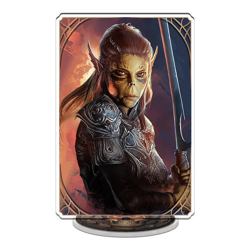 Hot Anime Game Baldur Gate Acrylic Stand Model Keychain Cartoon Figure Charname Edwin Odesseiron Cosplay Friend Gift