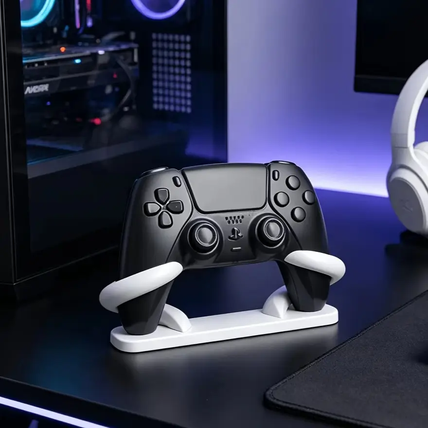 3D Printed Game Controller Stand, Stable Non-Slip Base, Compatible with Ps5, Ps4, Xbox One, Dualsense, Desktop Storage Accessory
