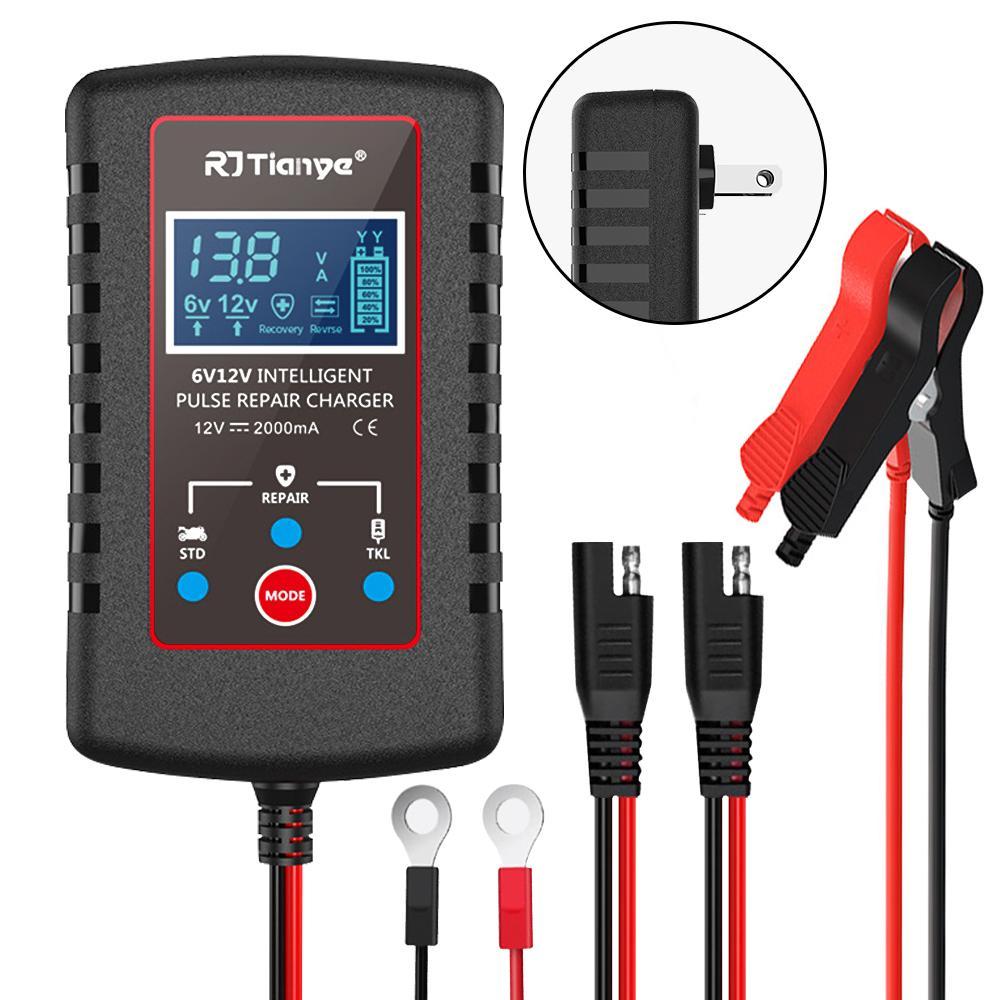Smart Battery Charger, 1 Count Multipurpose 6V 12V Automatic Float Charger, Car Battery Charger, Car Body Repair Tool