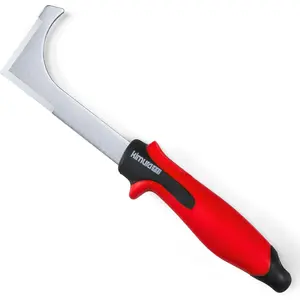 Pro Crack Weeder Crevice Tool,  SK5 Steel, 10.5 inches, Non-Slip  Handle, Side Walk Weed Puller, Garden Lawn Yard Tool for Patio, Sidewalk, Deck, Driveway, Cracks