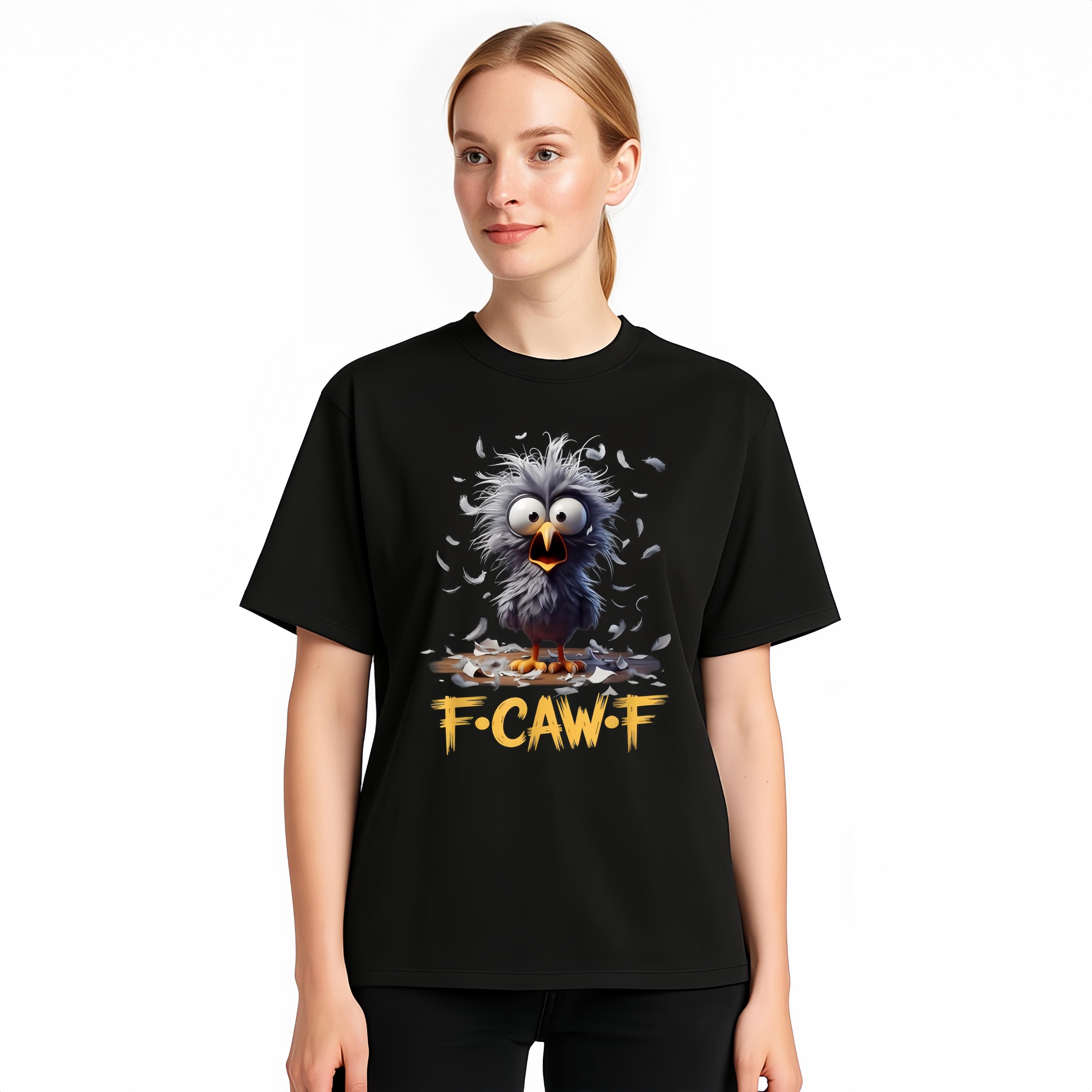 Cartoon Humor T-shirt Unisex T-shirt Cute graphic print New fall tops