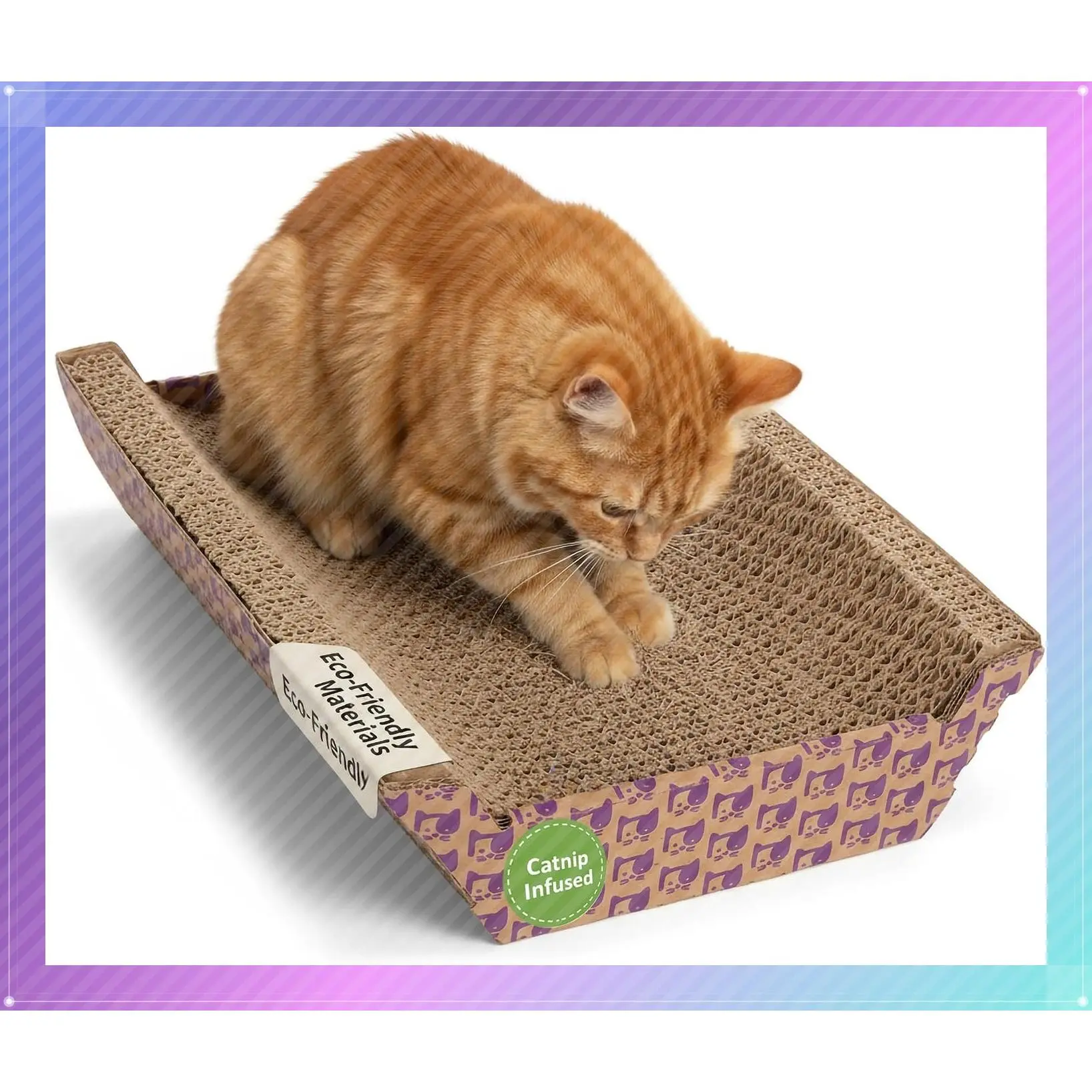 Corrugated Cat Scratcher with Catnip Infusion Technology - Brown, One SizeGift